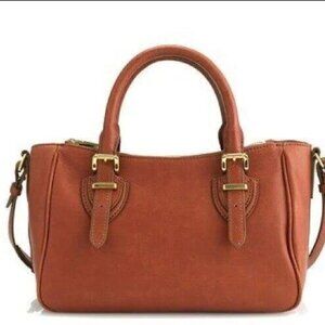 J. Crew Teddie Satchel | Tan Genuine Leather